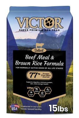 Victor Select Beef & Brown Rice Formula, All Life Stage, Dry Dog Food