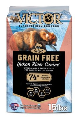 Victor Select Grain-Free Yukon River Canine, Fish Recipe, All Life Stage, Dry Dog Food