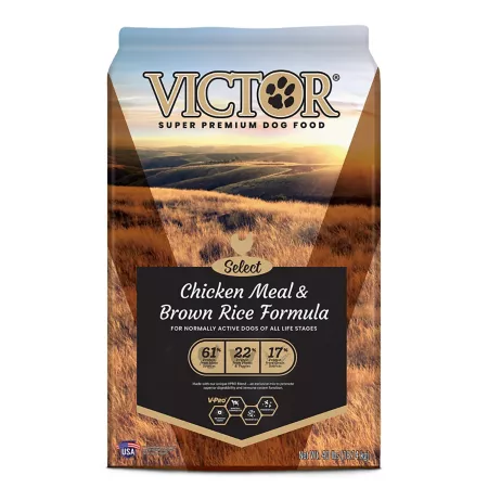 Victor Select All Life Stages Chicken Meal and Brown Rice Recipe Dry Dog Food 40 lb Bag Dry Dog Food