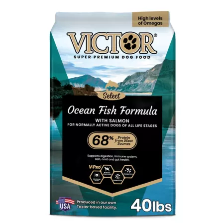 Victor Select All Life Stages Ocean Fish Recipe Dry Dog Food 40 lb Bag Dry Dog Food