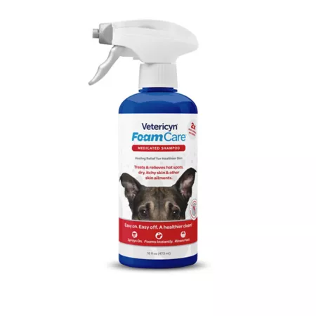 Vetericyn FoamCare Medicated Shampoo for Dogs and Cats 16 oz. Dog Shampoos & Conditioners