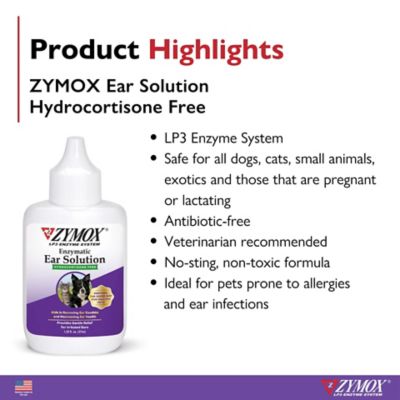 Image showing 7 th Zymox Enzymatic Ear Solution Hydrocortisone Free, 1.25 oz.