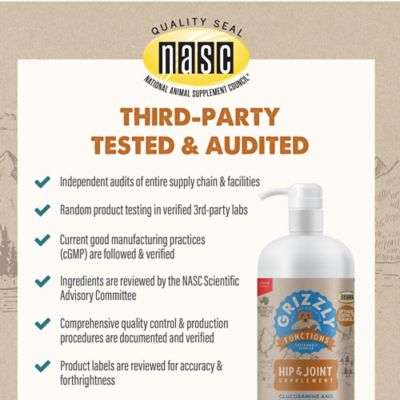 Image showing 6 th Grizzly Joint Aid Liquid Supplement for Dogs, 16 oz.