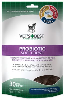 Vet's Best Probiotic Soft Chewable Digestive Supplement for Dogs, 30 ct.