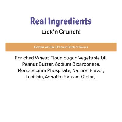 Image showing  Lick'n Crunch Dog Treats, Golden Vanilla and Peanut Butter Flavor, 13 oz.