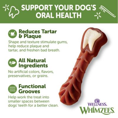 Image showing  Brushzees Natural Dental Dog Treats, Medium Size, 12 ct.