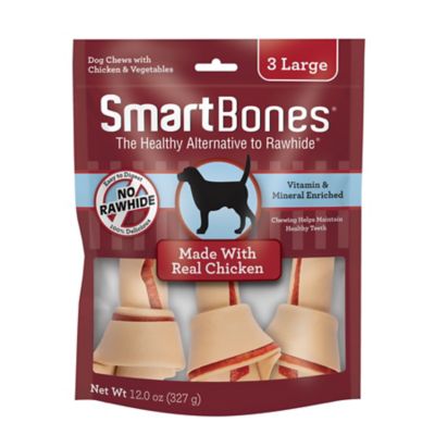 SmartBones Chicken Classic Bone Chews, Large, 3-Pack