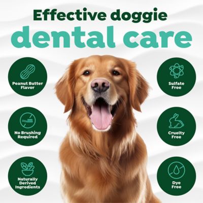 Image showing 7 th TropiClean Fresh Breath No Brushing Peanut Butter Flavor Clean Teeth Dental & Oral Care Gel for Dogs, 2 oz.