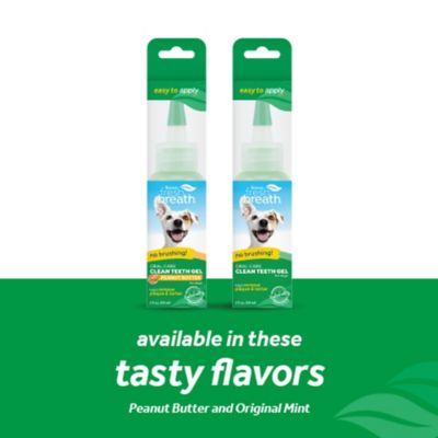 Image showing 12 th TropiClean Fresh Breath No Brushing Peanut Butter Flavor Clean Teeth Dental & Oral Care Gel for Dogs, 2 oz.