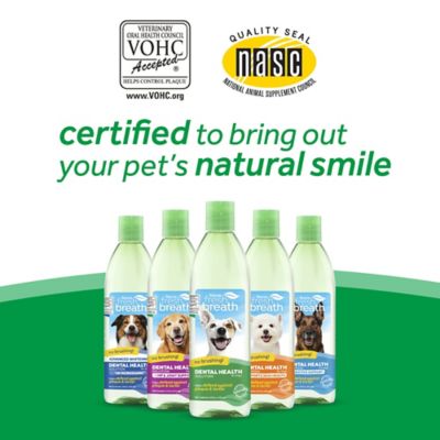 Image showing 10 th TropiClean Fresh Breath Advanced Whitening Dental Health Solution for Dogs, 16 oz.