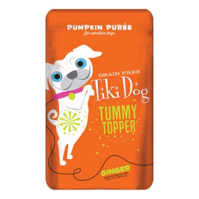 Tiki Dog Pumpkin Puree Tummy Topper Healthy Digestion Treats for Dogs, 1.5 oz.