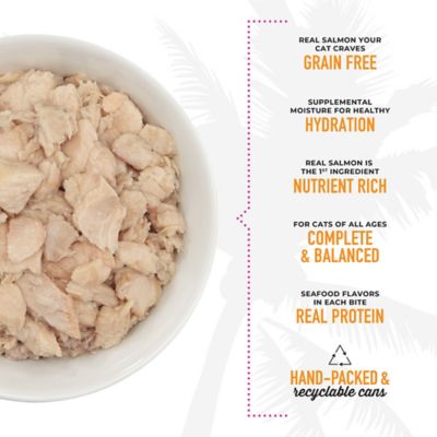 Image showing  Hanalei Luau Wild Salmon Wet Cat Food, 2.8 oz.