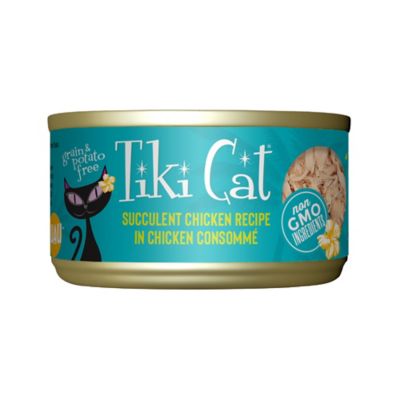 Tiki Cat Luau Wet Cat Food, Succulent Chicken, 2.8 oz. Can