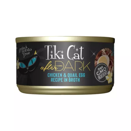 Tiki Cat After Dark Ck & Quail Egg 2.8 oz. Wet Cat Food