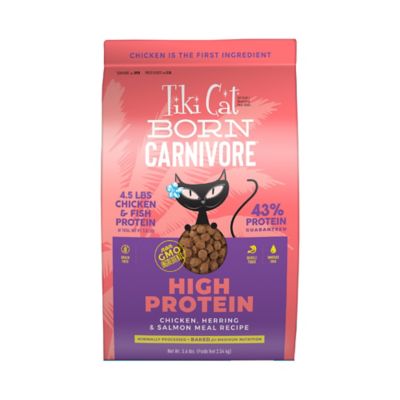 Tiki Cat Born Carnivore High Protein, Chicken, Herring & Salmon Meal, 5.6 lbs. Bag