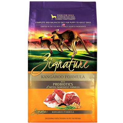 Zignature Kangaroo Formula Dry Dog Food, 4lb