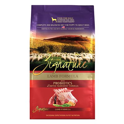 Zignature Lamb Formula with Probiotics Dry Dog Food
