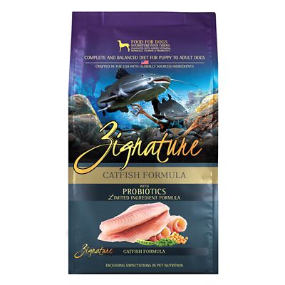 Zignature Catfish Formula Dry Dog Food, 4 lb.