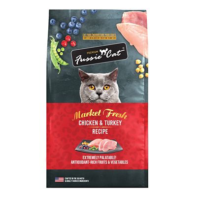 Fussie Cat Market Fresh Chicken and Turkey Recipe Dry Cat Food