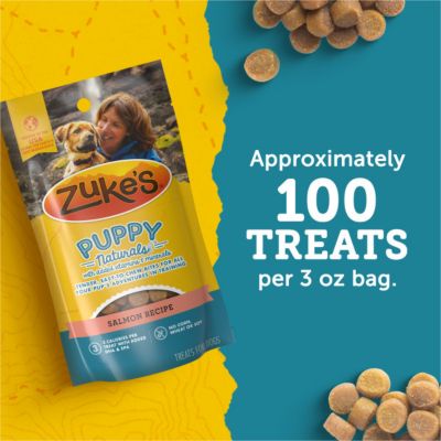 Image showing 6 th Zuke's Puppy Naturals Salmon Recipe Dog Treats, 5 oz.