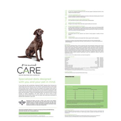 Image showing 1 th Diamond Care Adult Sensitive Skin Formula Dry Dog Food