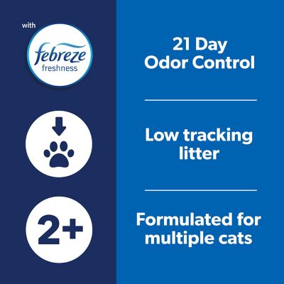 Image showing  Clean Paws Low Tracking Clumping Clay Cat Litter, 22.5lb