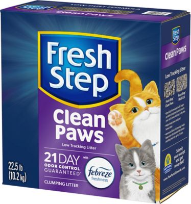 Image showing  Clean Paws Low Tracking Clumping Clay Cat Litter, 22.5lb