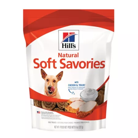 Hill's Science Diet Canine Natural Soft Savories with Chicken and Yogurt Dog Treats 8 oz. Dog Soft & Chewy Treats