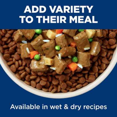 Image showing 6 th Hill's Science Diet Adult Small and Mini Savory Stew with Beef Wet Dog Food, 3.5 oz.