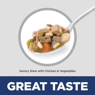 Image showing  Senior 7+ Small and Mini Savory Stew with Chicken Wet Dog Food, 3.5 oz.