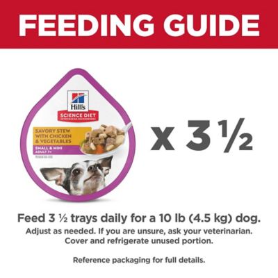 Image showing  Senior 7+ Small and Mini Savory Stew with Chicken Wet Dog Food, 3.5 oz.