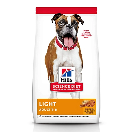 Hill's Science Diet Adult Light Chicken Meal & Barley Dry Dog Food