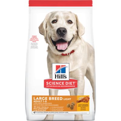 Hill's Science Diet Large Breed Adult Light Chicken and Barley Recipe Dry Dog Food