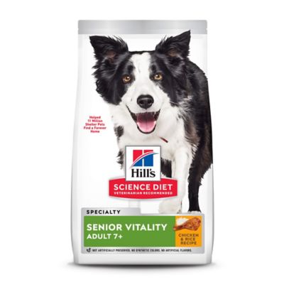 Hill's Science Diet Senior 7+ Senior Vitality Chicken & Rice Recipe Dry Dog Food