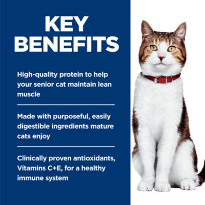 Image showing  Senior 7+ Cat Food, Savory Chicken, Canned, 2.9 oz.