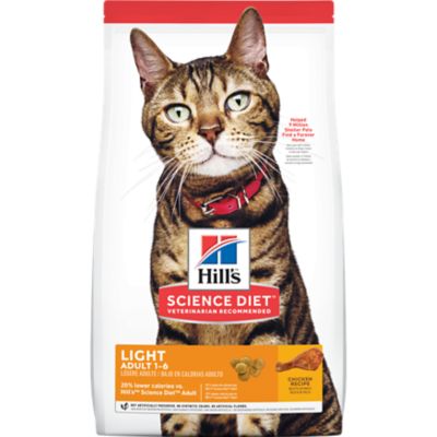 Hill's Science Diet Adult Light Chicken Recipe Dry Cat Food Today Tippur is a happy healthy cat, and it's all because of "Science Diet Light" cat food