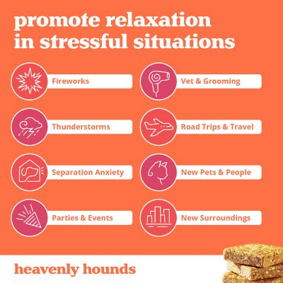 Image showing  Peanut Butter Relaxation Square Calming Treat for Dogs