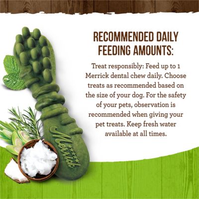 Image showing 7 th Merrick Fresh Kisses Grain Free Coconut Oil & Botanicals Large Dental Dog Treats, 6.5 oz., 4 ct.