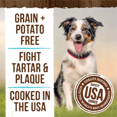 Image showing 6 th Merrick Fresh Kisses Grain Free Mint Breath Strips Medium Dental Dog Treats, 10 oz., 10 ct.