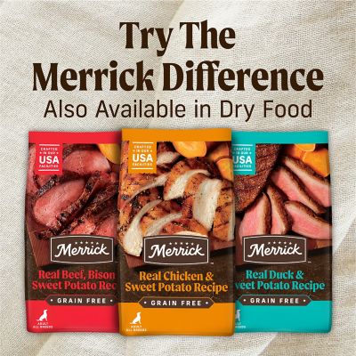 Image showing 6 th Merrick Grain Free Adult Real Chicken Dinner Recipe Wet Dog Food, 12.7 oz.