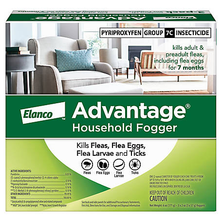 Advantage Flea and Tick Household Fogger, 2 oz. Canisters, 3 ct.