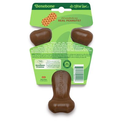 Image showing  Wishbone Durable Dog Chew Toy, Real Peanuts, Small