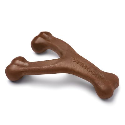 Image showing  Wishbone Durable Dog Chew Toy, Real Peanuts, Large