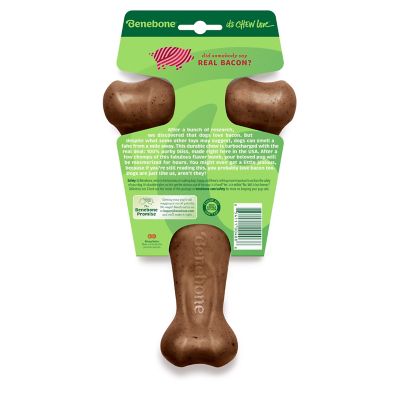 Image showing  Wishbone Bacon Flavored Dog Chew Toy, Large