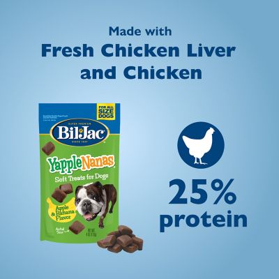 Image showing  YappleNanas Chicken, Apple and Banana Flavor Soft Dog Treats, 4 oz.