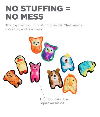 Image showing  Invincibles Mini Pig Dog Toy XS