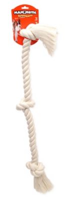 Image showing  3 Knot Rope Tug, XL, White