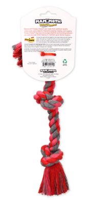 Image showing  Pet Sm 15-in Cotton-Poly Color 3 Knot Rope Tug Dog Toy