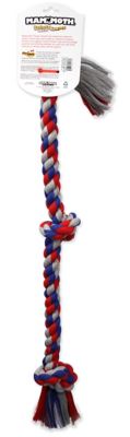 Image showing  Pet XL 36 in. Cotton-Poly Color 3 Knot Rope Tug Dog Toy