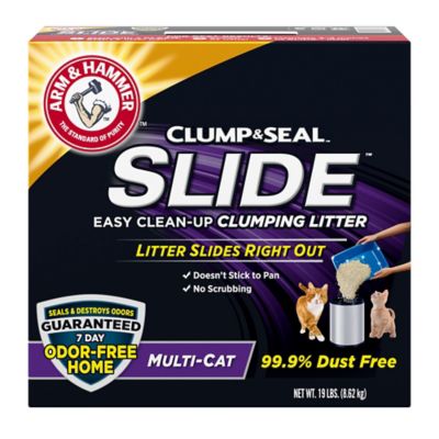 Arm & Hammer SLIDE Easy Clean-Up Multi-Cat Clumping Cat Litter, 19 lb.